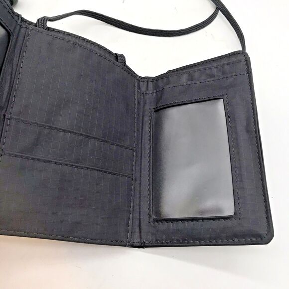 Samsonite Passport Holder Money Credit Card ID Wallet Gray Ripstop with Lanyard - Picture 9 of 9